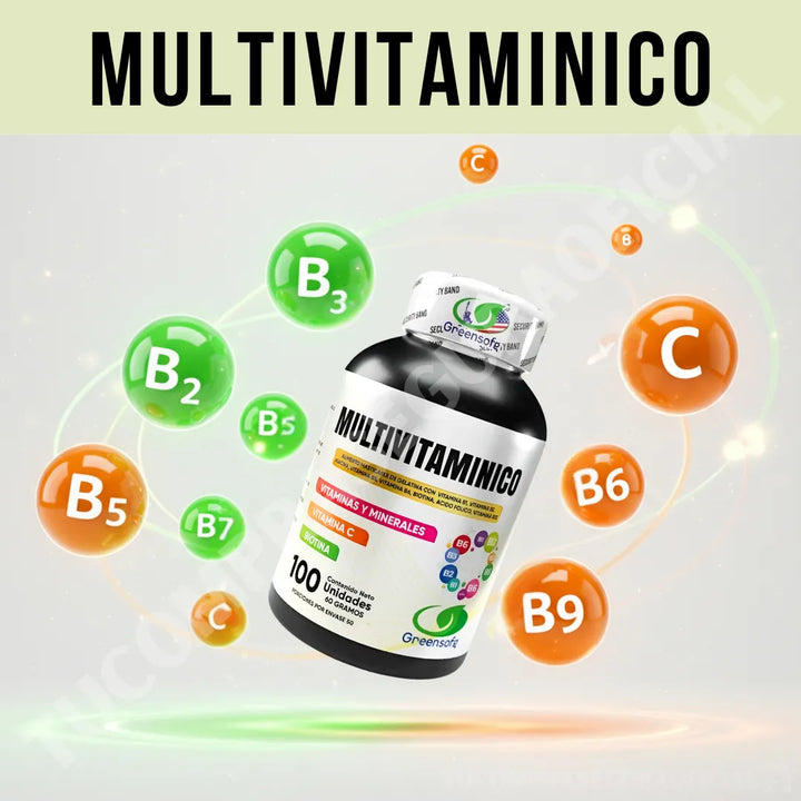 Multivitamínico Vitaminas Y Minerales Con Biotina Vitamina C Natural - Imagen 4