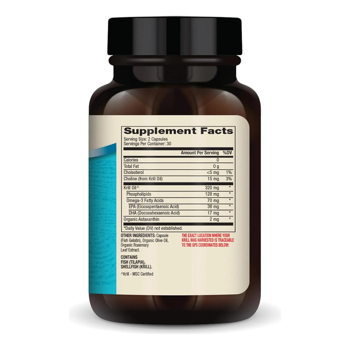 Aceite De Krill Para Niños 30 Porciones 60 Cápsulas Omega 3 - Imagen 2