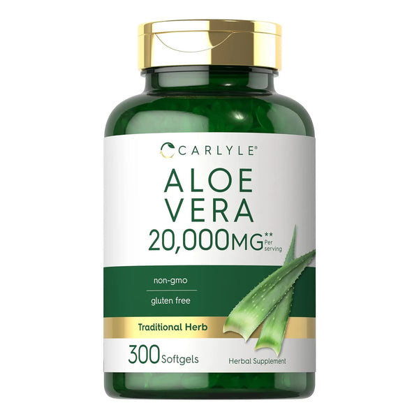 Cápsulas Suaves De Aloe Vera 20000 Mg 300 Unidades Naturales - Imagen 1