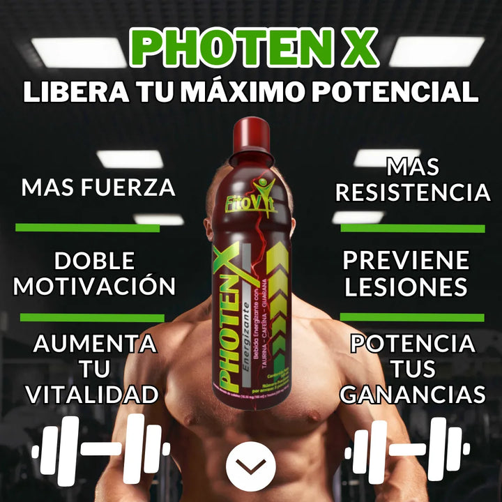 Energizante Photenx Fitovit 500ml Con Taurina Cafeína Guaraná Original - Imagen 2