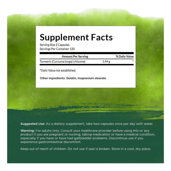 Cápsulas De Cúrcuma En Polvo 720 Mg Para Bienestar Y Salud N - Imagen 5