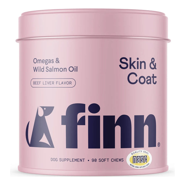 Aceite De Salmón Para Perros Piel Brillante Pelaje Saludable 90 Masticables