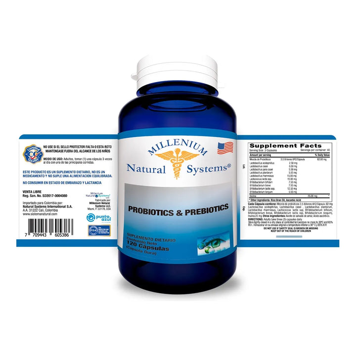 Probióticos Y Prebióticos 120c Sin Sabor - Imagen 2
