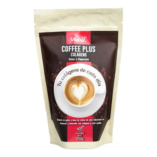Doypack Colágeno Coffee Plus Vitaliah 250g - Imagen 1