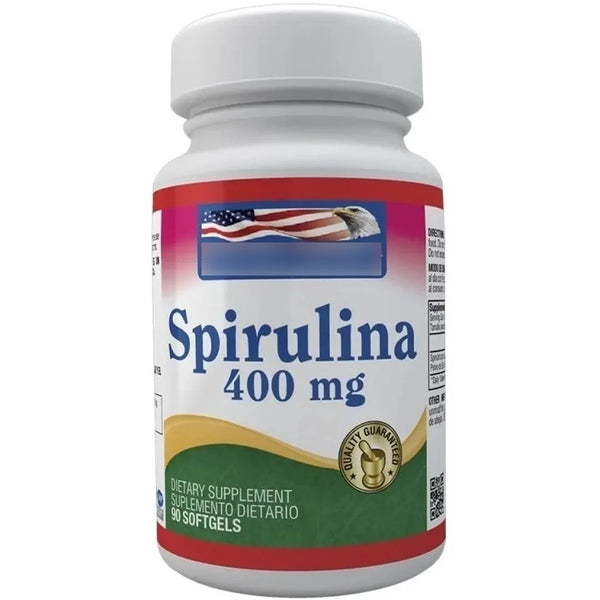Espirulina Spirulina 400 Mg ( 90 Softgels)  Healthy America Invima - Imagen 1