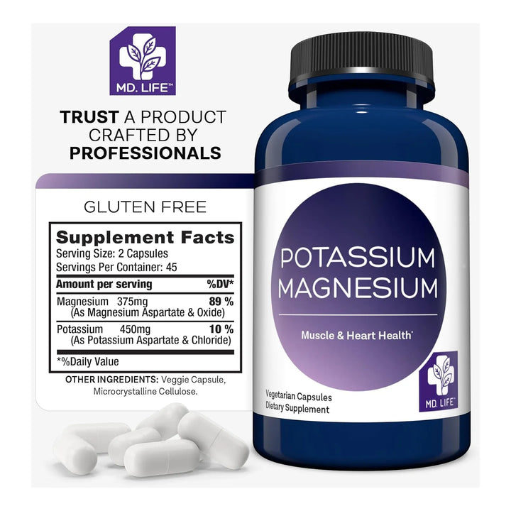 Magnesio Potasio 90 Cápsulas Complejo Alta Absorción Salud V - Imagen 6