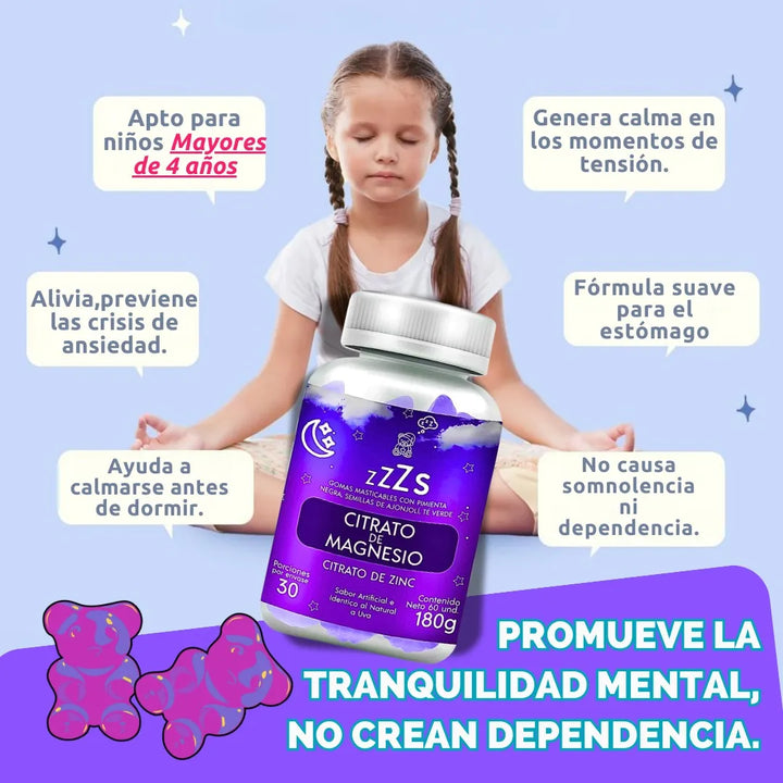 Gomitas Para Dormir Niños Sueño Uva - Imagen 6