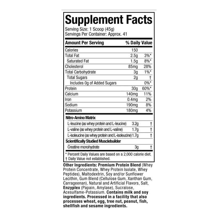 Proteina Whey Nitrotech 4l - Imagen 4