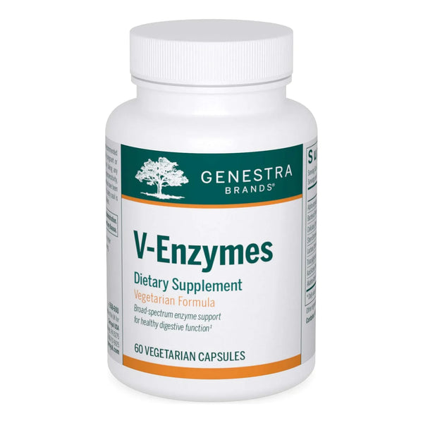 V Enzymes Apoyo Digestivo Vegano Para Lactosa 60 Capsulas Genestra Brands