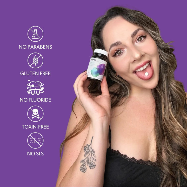 Probiótico Dental Masticable Menta Para Adultos Y Niños Ayud - Imagen 6
