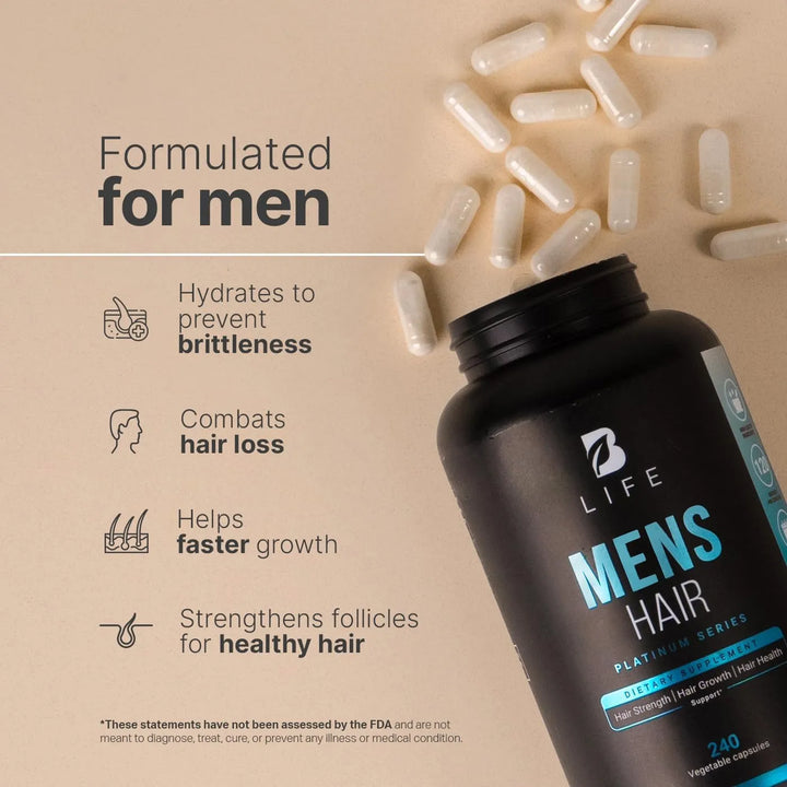 Capsulas Para Hombres Con Biotina Selenio Zinc Colágeno Vita - Imagen 4