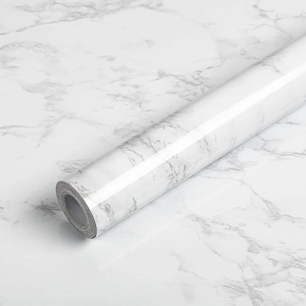 Papel Adhesivo Marmol Granito Gris Blanco 60cm X 4mts Renueva Tu Cocina Facil