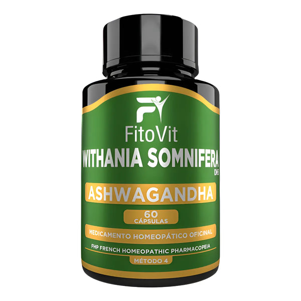 Ashwagandha Organica Y Pura 500mg Por Capsula Fitovit Original - Imagen 1