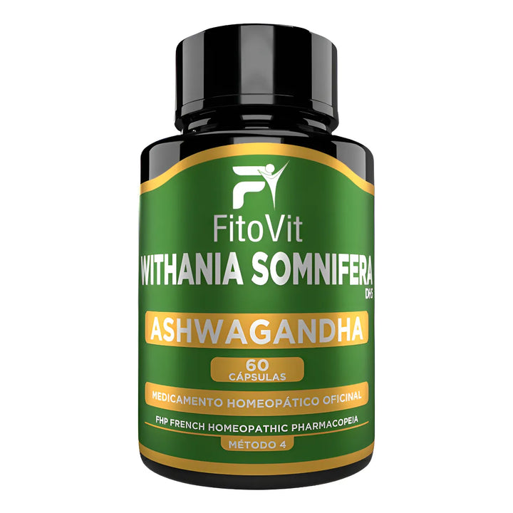 Ashwagandha Organica Y Pura 500mg Por Capsula Fitovit Original - Imagen 1