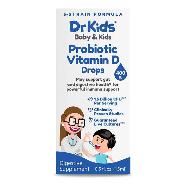 Gotas Probióticas Vitamina D Para Bebés Niños Salud Intestin - Imagen 1