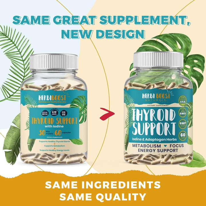 Apoyo Tiroides Mujeres Yodo Extra Fuerte 1069 Mg Metabolismo - Imagen 5