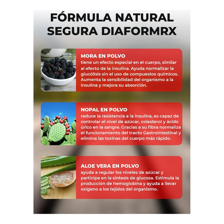 Diaformrx X1 - Para La Diabetes Sin Sabor - Imagen 2