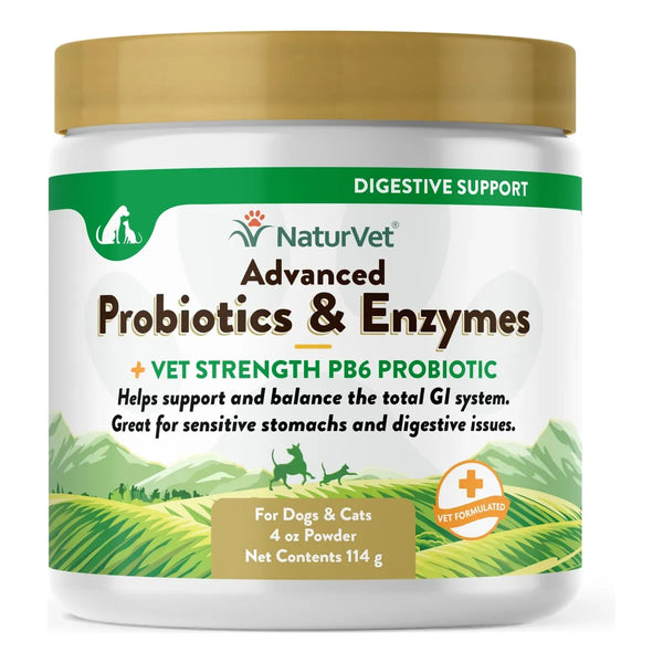 Probióticos Avanzados Enzimáticos Para Perros Y Gatos 113 Gr Mejora Digestión Y Sistema Inmune