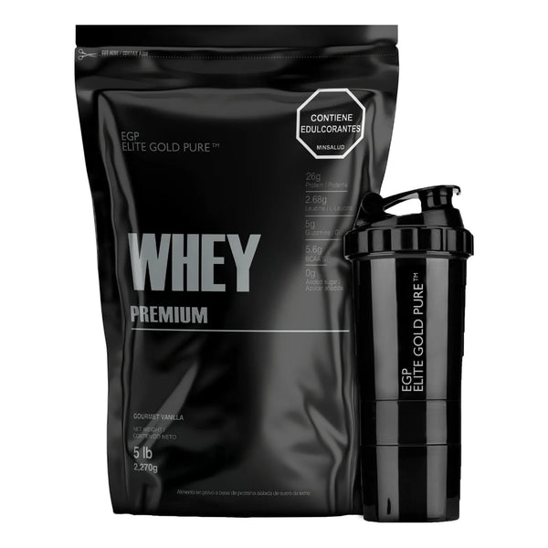 100% Whey Premium 5 Libras De Egp Elite Gold Pure 5lb Standard 5 Lb Smart Protein - Imagen 1