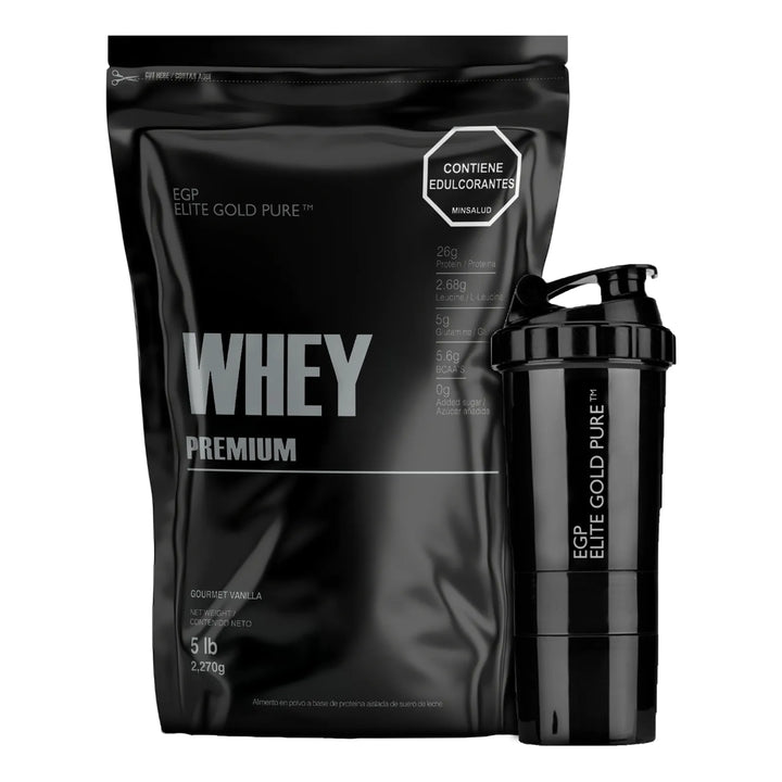 100% Whey Premium 5 Libras De Egp Elite Gold Pure 5lb Standard 5 Lb Smart Protein - Imagen 1