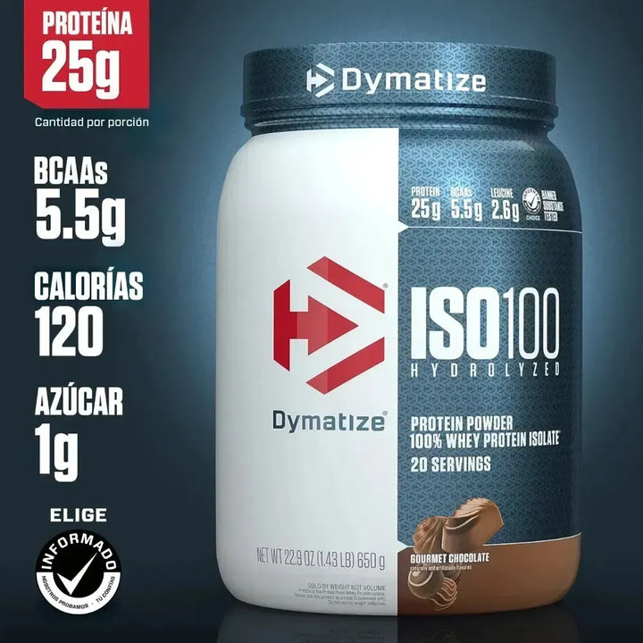Iso 100 1 3 Libras Proteina Dymatize Aislado Hidrolizado Sabor Gourmet ...