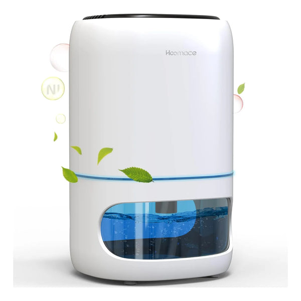 Deshumidificador Compacto Con Purificador De Aire 1000Ml Tecnologia Peltier Luces Led