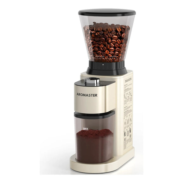 Molinillo Electrico De Cafe 48 Ajustes Rebabas Conicas Acero Inoxidable Envio Gratis