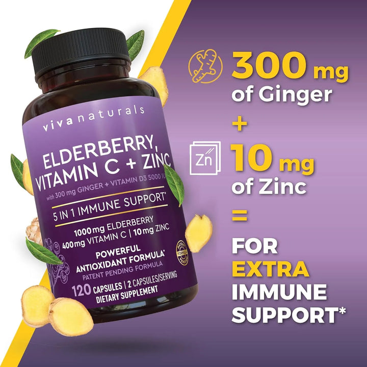 Cápsulas De Saúco Negro Con Vitamina C Y Zinc Para Adultos 5 - Imagen 7