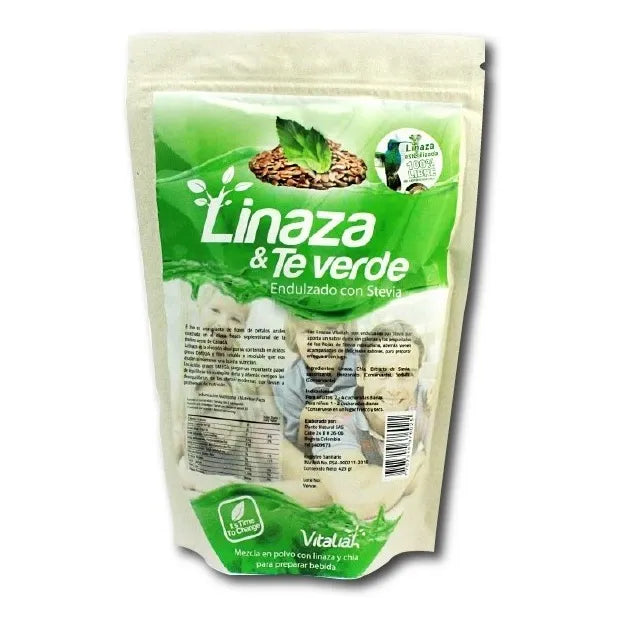Kit X2 Linaza Vitaliah Con Té Verde Y Stevia 425g - Imagen 2