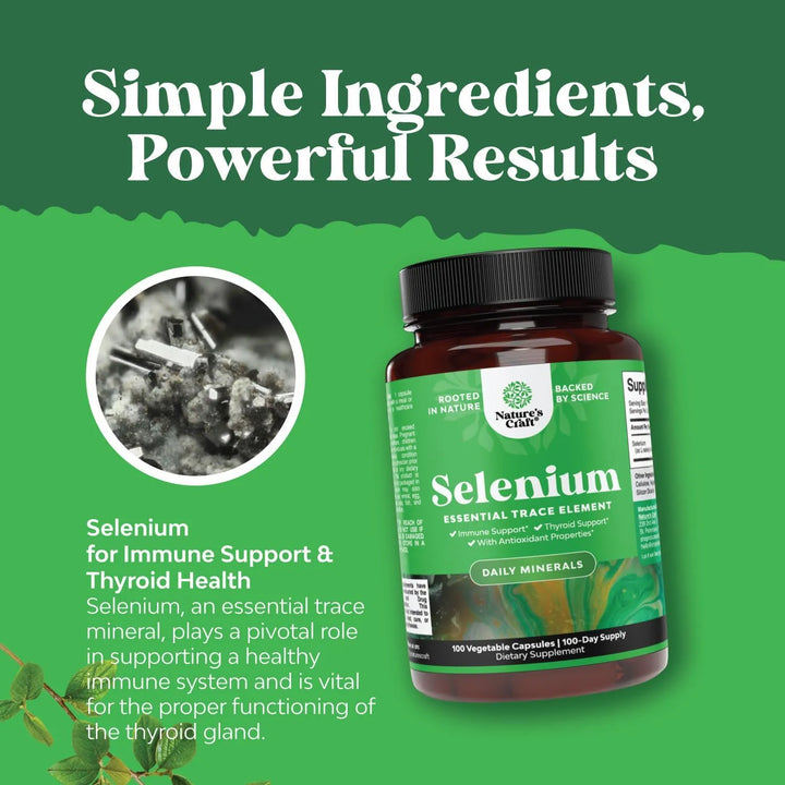 Cápsulas De Selenio 200 Mcg Potente Apoyo Inmune Antioxidant - Imagen 5