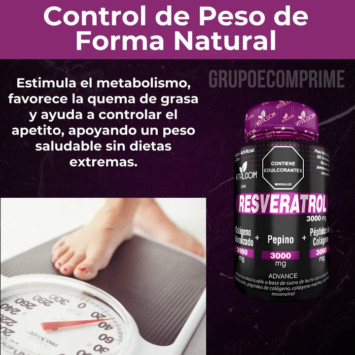 Peptidos Colageno Resveratrol Natural - Imagen 7