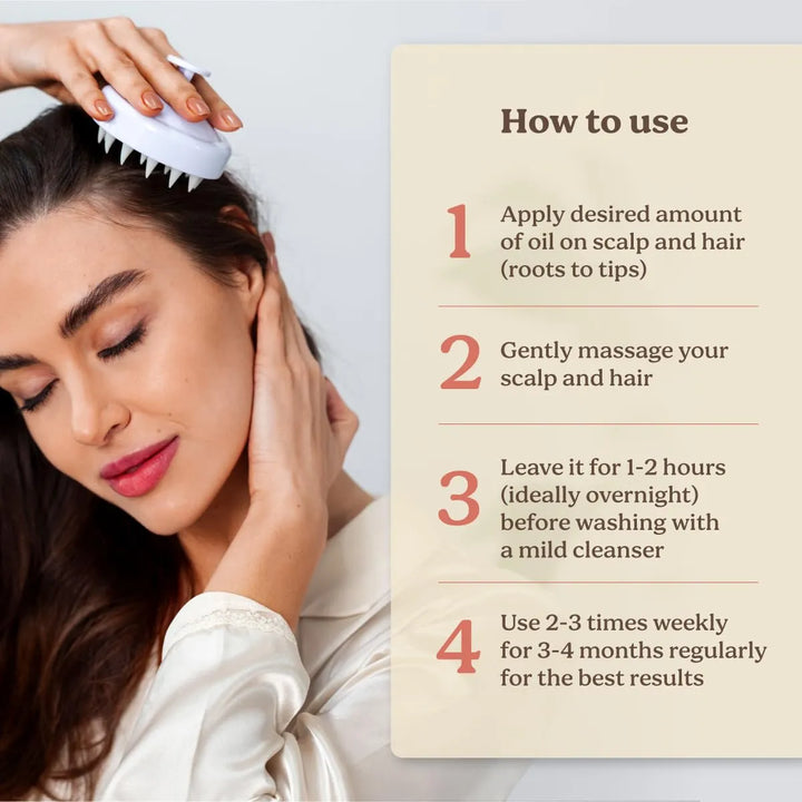 Aceite De Amla Y Brahmi Para Cabello Saludable 200 Ml Mezcla - Imagen 4