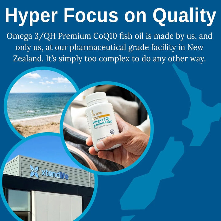 Aceite De Pescado Omega 3 Premium Con Coq10 1100mg Dha Epa U - Imagen 4