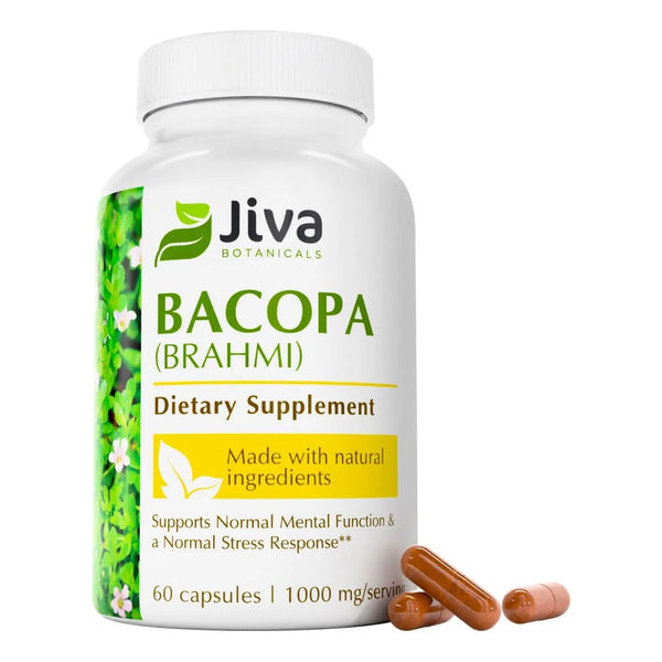 Cápsulas De Bacopa Monnieri 300 Mg Extracto Orgánico Para Co - Imagen 1