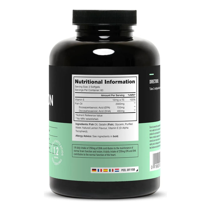 Cápsulas Aceite Pescado Triple Fuerza Omega 3 2400 Mg Epa Dh - Imagen 2