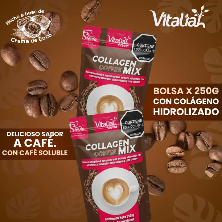 Doypack Colágeno Coffee Plus Vitaliah 250g - Imagen 4