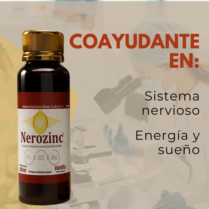 Neurozin Vitaminas Para El Cerebro | Suplemento Cognitivo Para Memoria, Concentración Y Enfoque Mental Vitaminas B1 B3 B6 Niacina 240ml Vainilla - Imagen 6
