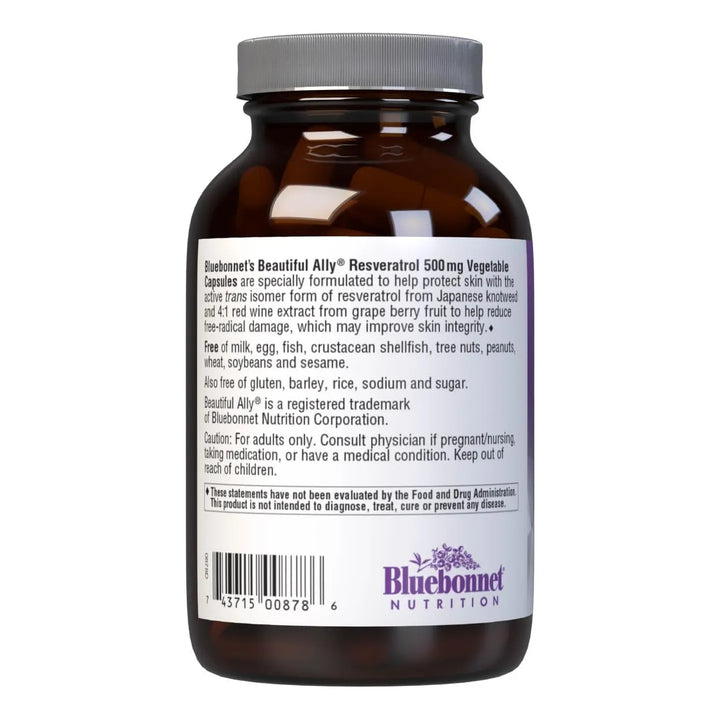 Cápsulas De Resveratrol 500 Mg Para La Salud De La Piel 30 P - Imagen 3