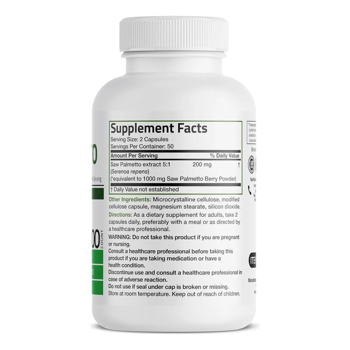 Cápsulas De Saw Palmetto Extra Fuerte Para Salud Prostática - Imagen 2