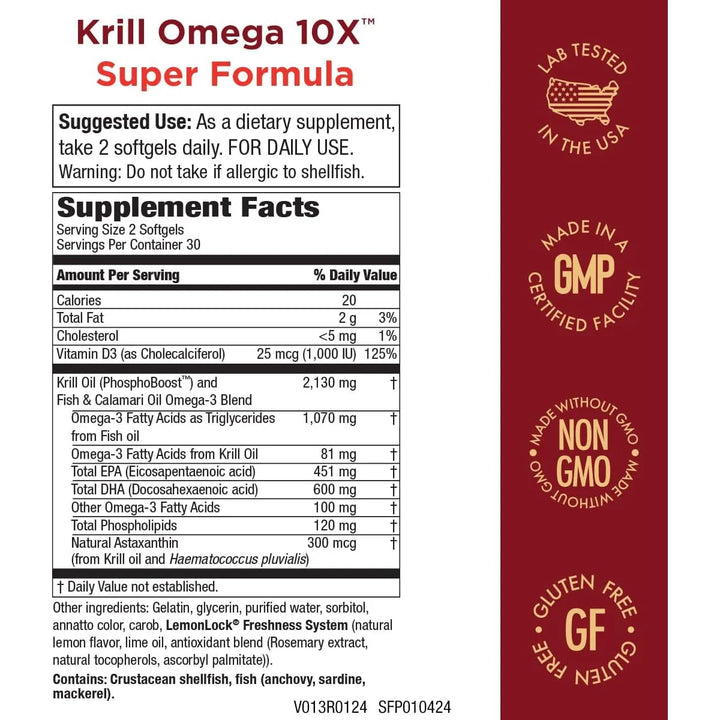Aceite De Krill Omega-3 Antiinflamatorio 10 Veces Más Epa Dh - Imagen 2