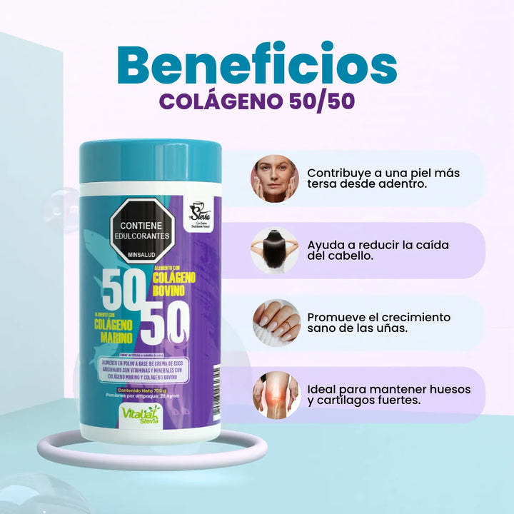 Kit Colágeno Hidrolizado Vitaliah 50/50 Marino Y Bovino X2 - Imagen 4