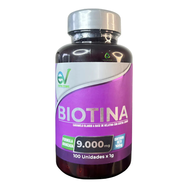 Biotina X 9000 Mg X 100 Sofgeles Na - Imagen 1