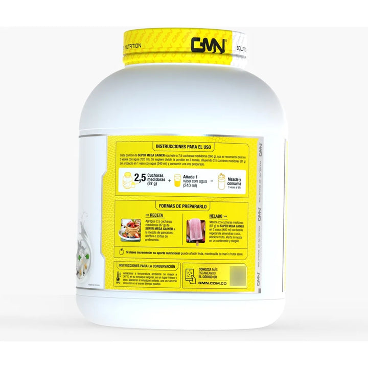 Proteina Super Mega Gainer 10lbs Gmn Protein Hipercalórica - Imagen 3