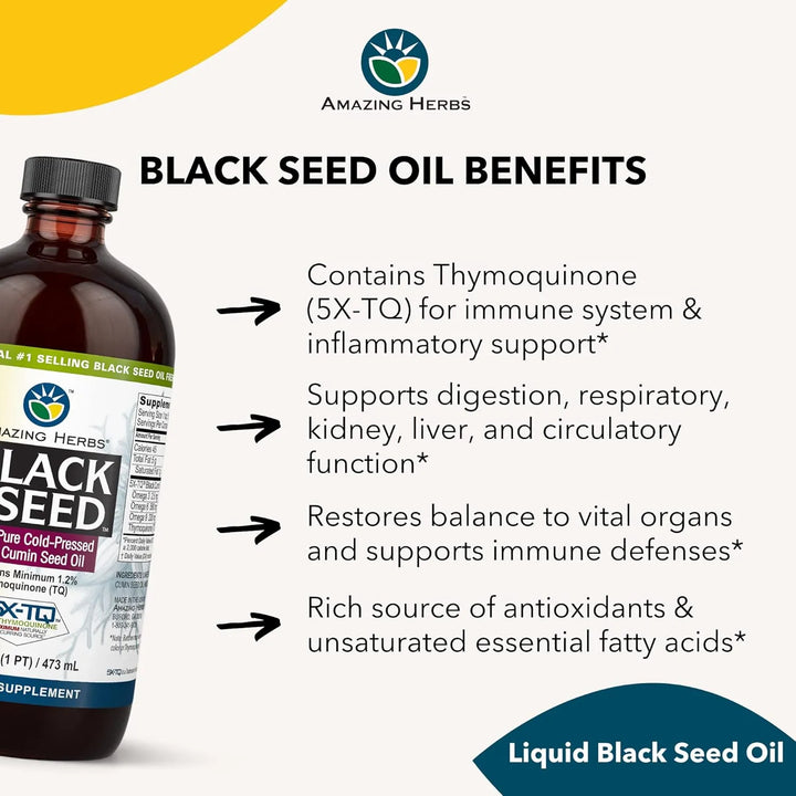 Aceite De Semilla Negra Prensado En Frío Nigella Sativa 473 - Imagen 4