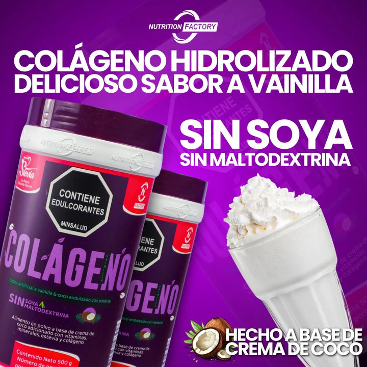 Colágeno Hidrolizado Vainilla Nutrition Factory - Imagen 2