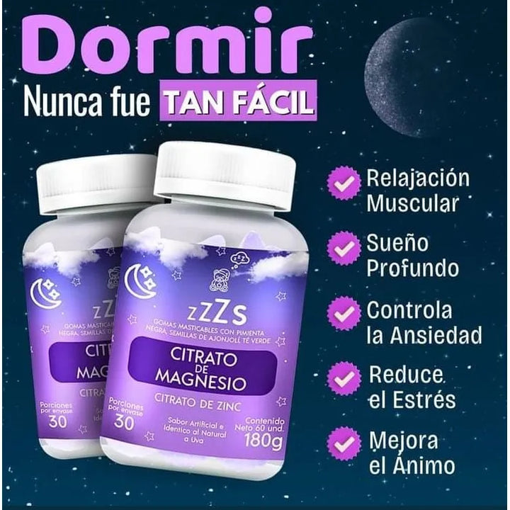 Gomas Magnesio Zinc Sueño Profundo Dormir - Imagen 6