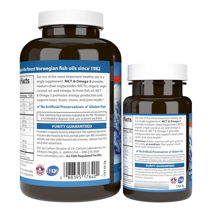 Aceite De Coco Mct Omega 3 Ácidos Caprílicos Cápricos Epa Dh - Imagen 3