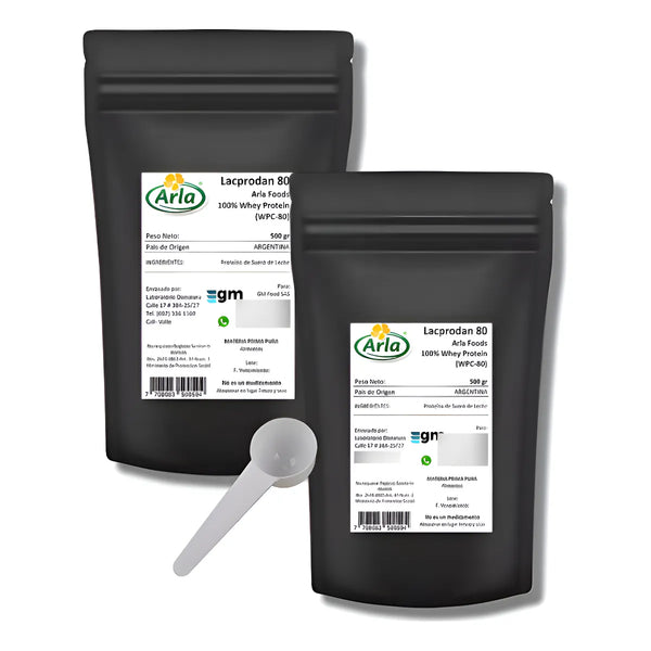 100% Whey Protein Limpia 1.0 Kg (2 Uds X 500 Gr) Sin Sabor - Imagen 1