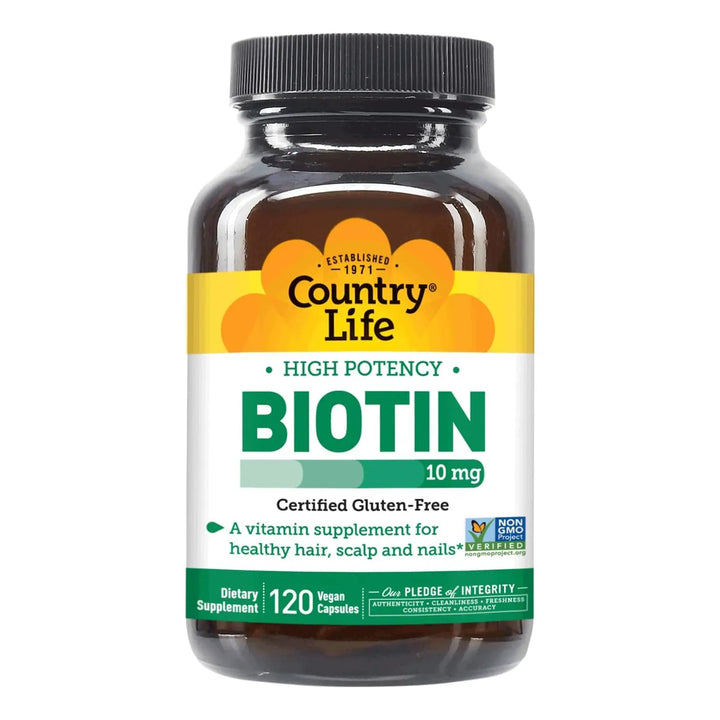 Biotina Alta Potencia 10 Mg 120 Cápsulas Vegetarianas 100% P - Imagen 3