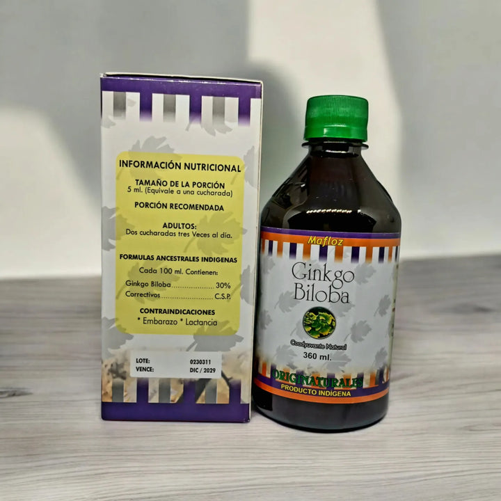 Ginkgo Biloba Jarabe 360 Ml Natural - Imagen 3